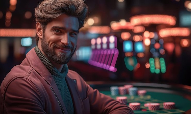 maxwin5000 live baccarat table with dealer and player interface